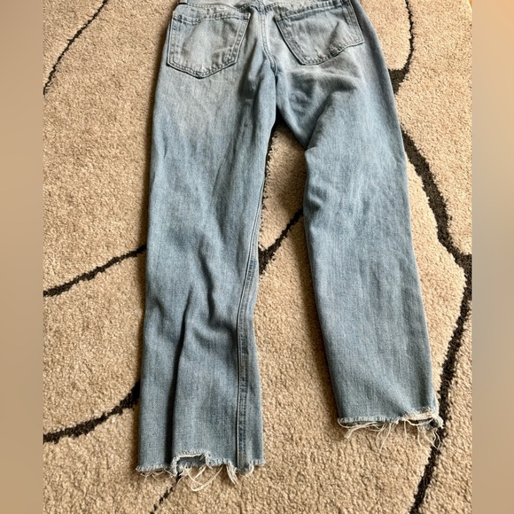 Vibes are Right Light Wash Distressed High Rise Cropped Jeans - Picture 9 of 10